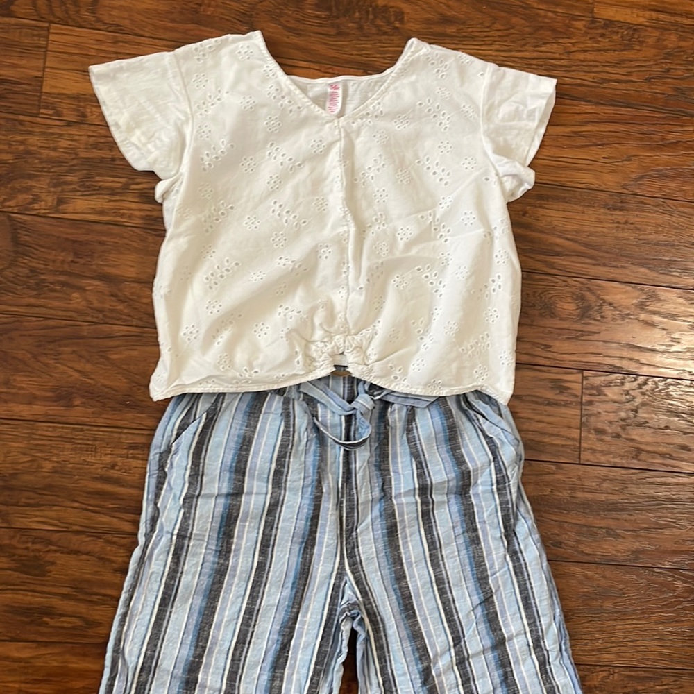 Justice Linen Pants and Shirt